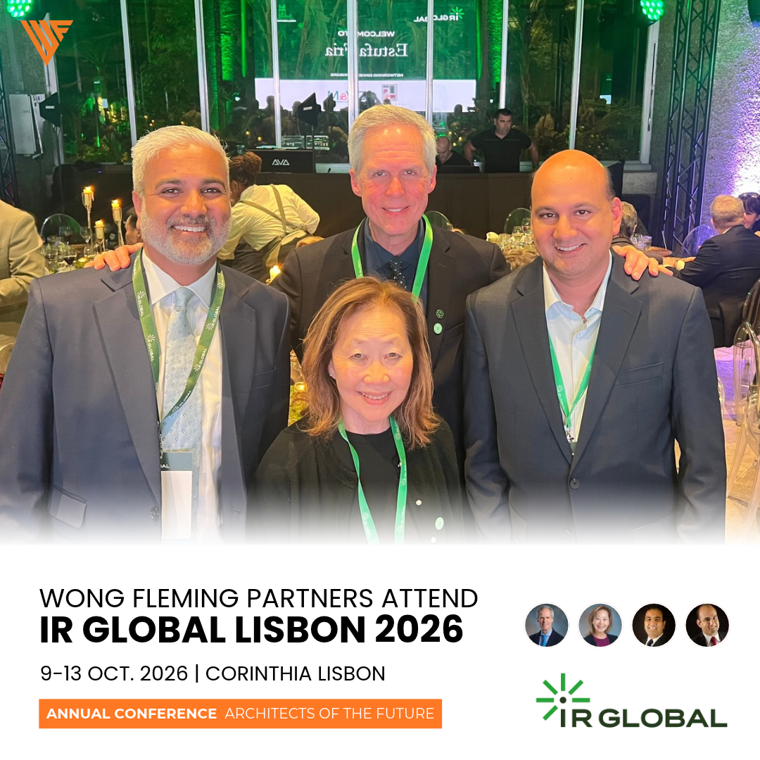 Partners Tariq Zafar, Linda Wong, Daniel Fleming, and Rehan Alimohammad at IR Global Lisbon Conference.