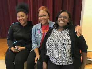 Associate Dafney Dubuisson Stokes pictured with STEMCivics students