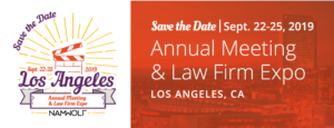 Save The Date | NAMWOLF Annual Meeting and Law Firm Expo | September 22-25, 2019